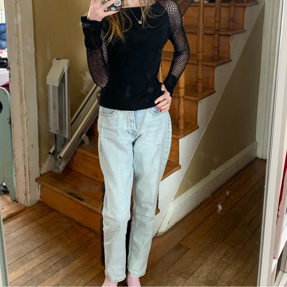 Women’s size small black knit shirt by Bianca Nyguard - Picture 3 of 9